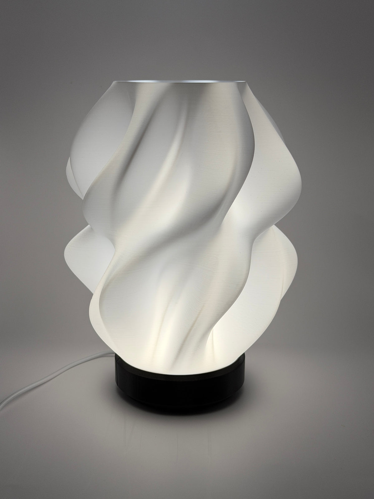 3D-Druck LED-Tischlampe "Spiral Motion" (ohne Leuchtmittel)