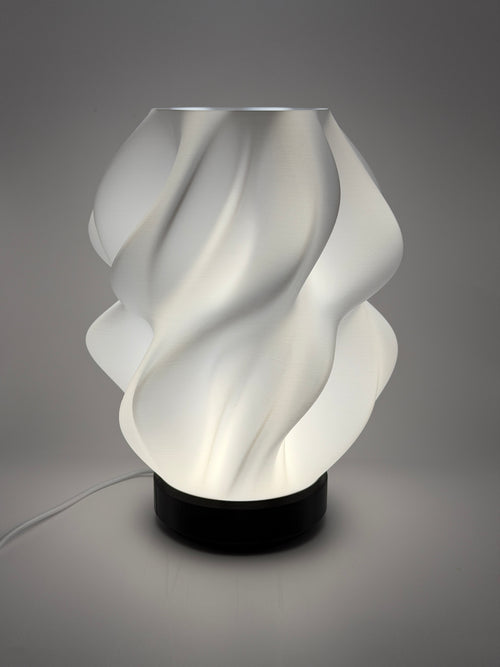 3D-Druck LED-Tischlampe "Spiral Motion" (ohne Leuchtmittel)