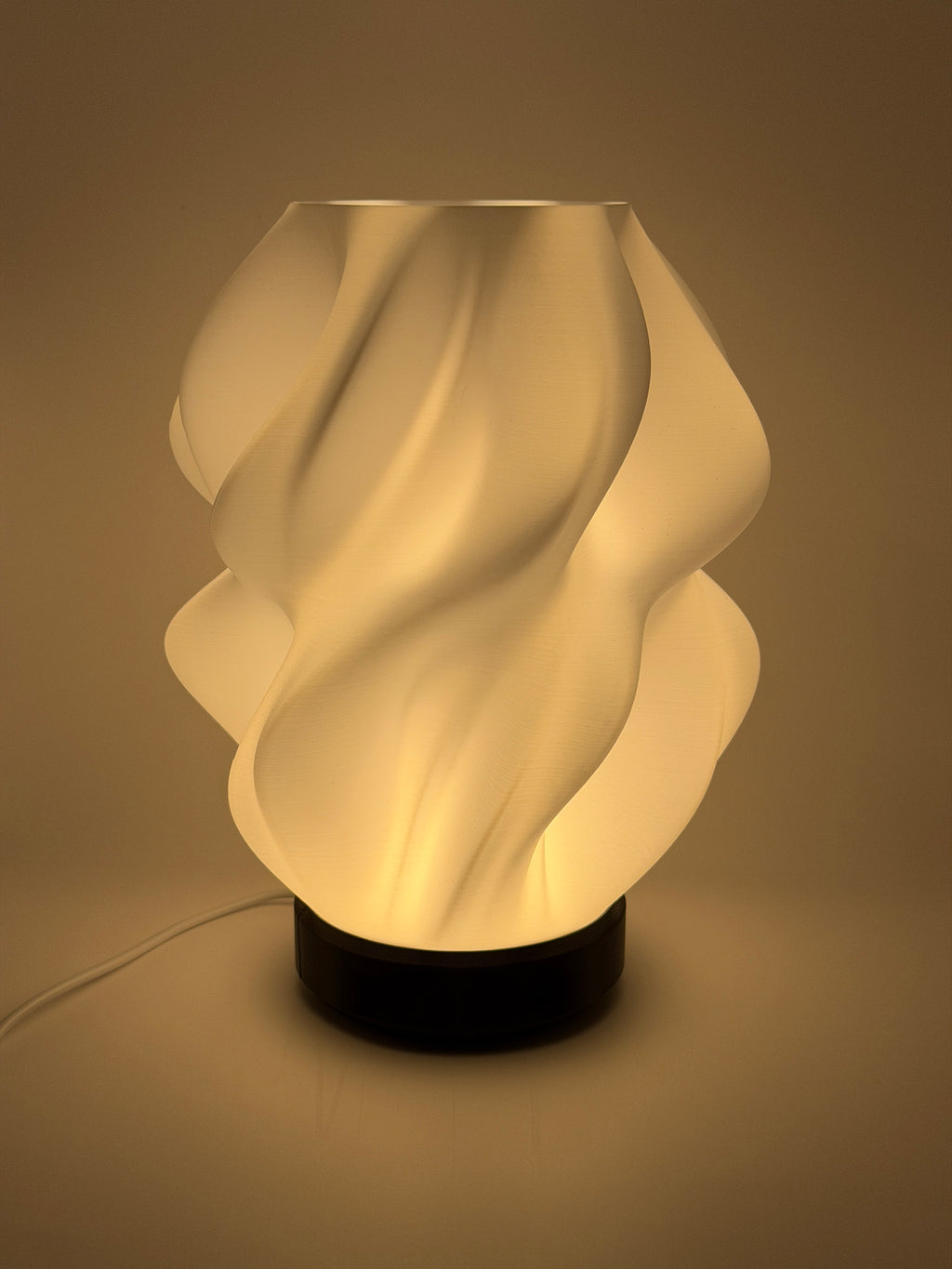 3D-Druck LED-Tischlampe "Spiral Motion" (ohne Leuchtmittel)