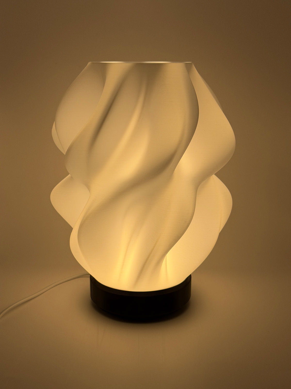 3D-Druck LED-Tischlampe "Spiral Motion" (ohne Leuchtmittel)