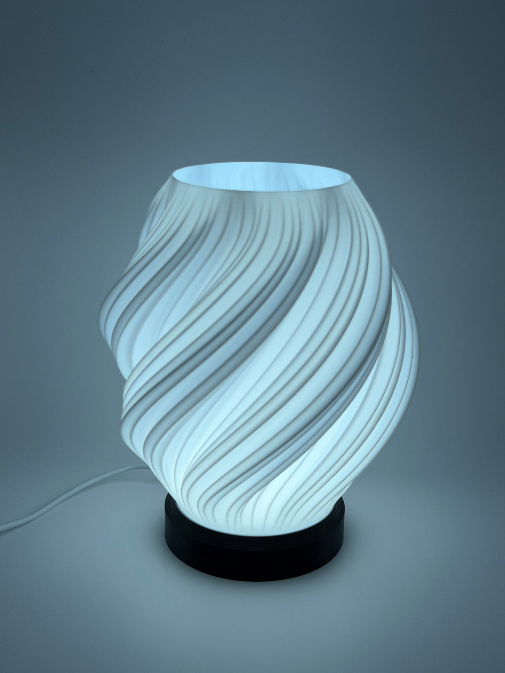 3D-Druck LED-Tischlampe "Swirl" (ohne Leuchtmittel)