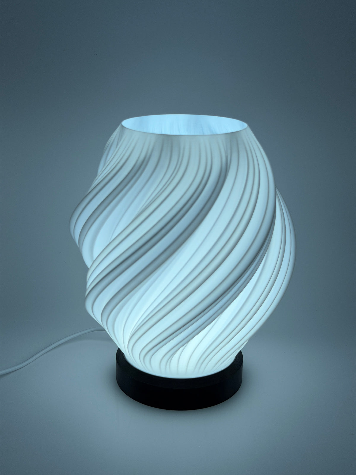 3D-Druck LED-Tischlampe "Swirl" (ohne Leuchtmittel)