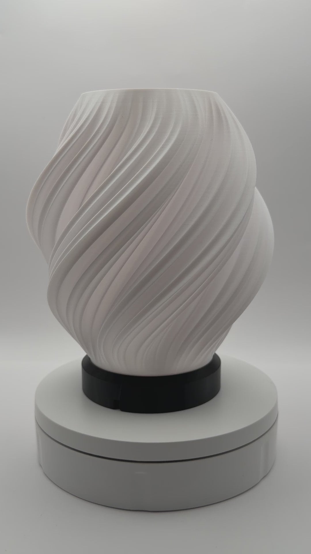 3D-Druck LED-Tischlampe "Swirl" (ohne Leuchtmittel)